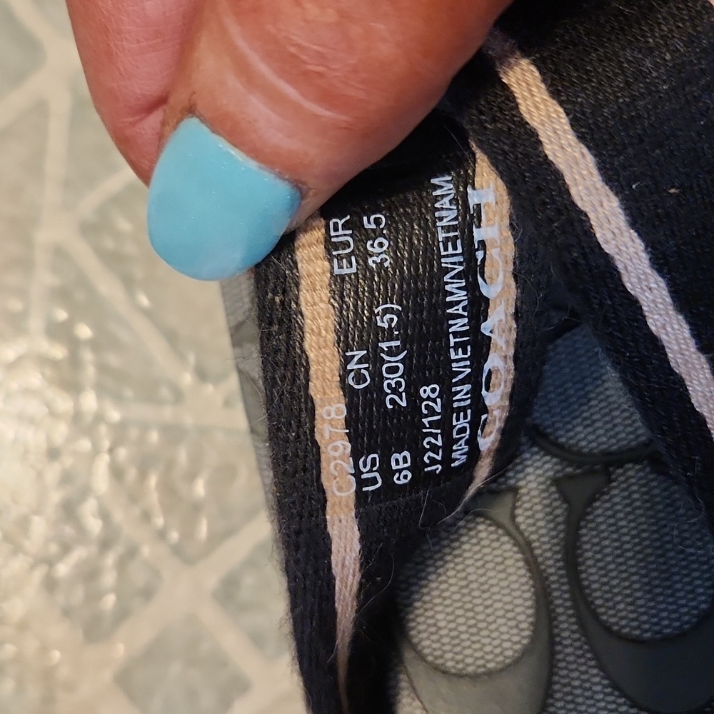Coach Black and Tan Sandals - Picture 2 of 3